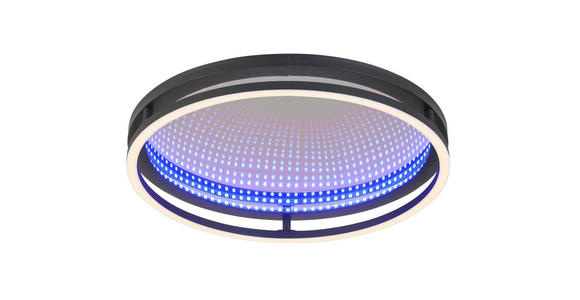 LED-DECKENLEUCHTE 39/8,7 cm - Schwarz, LIFESTYLE, Kunststoff/Metall (39/8,7cm) - Novel