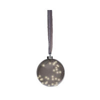 DEKORAČNÁ GUĽA   - antracitová, Trend, sklo (20cm) - Ambia Home