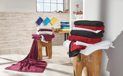 RUČNÍK PRO HOSTY, 30/50 cm, černá - černá, Basics, textil (30/50cm) - Vossen