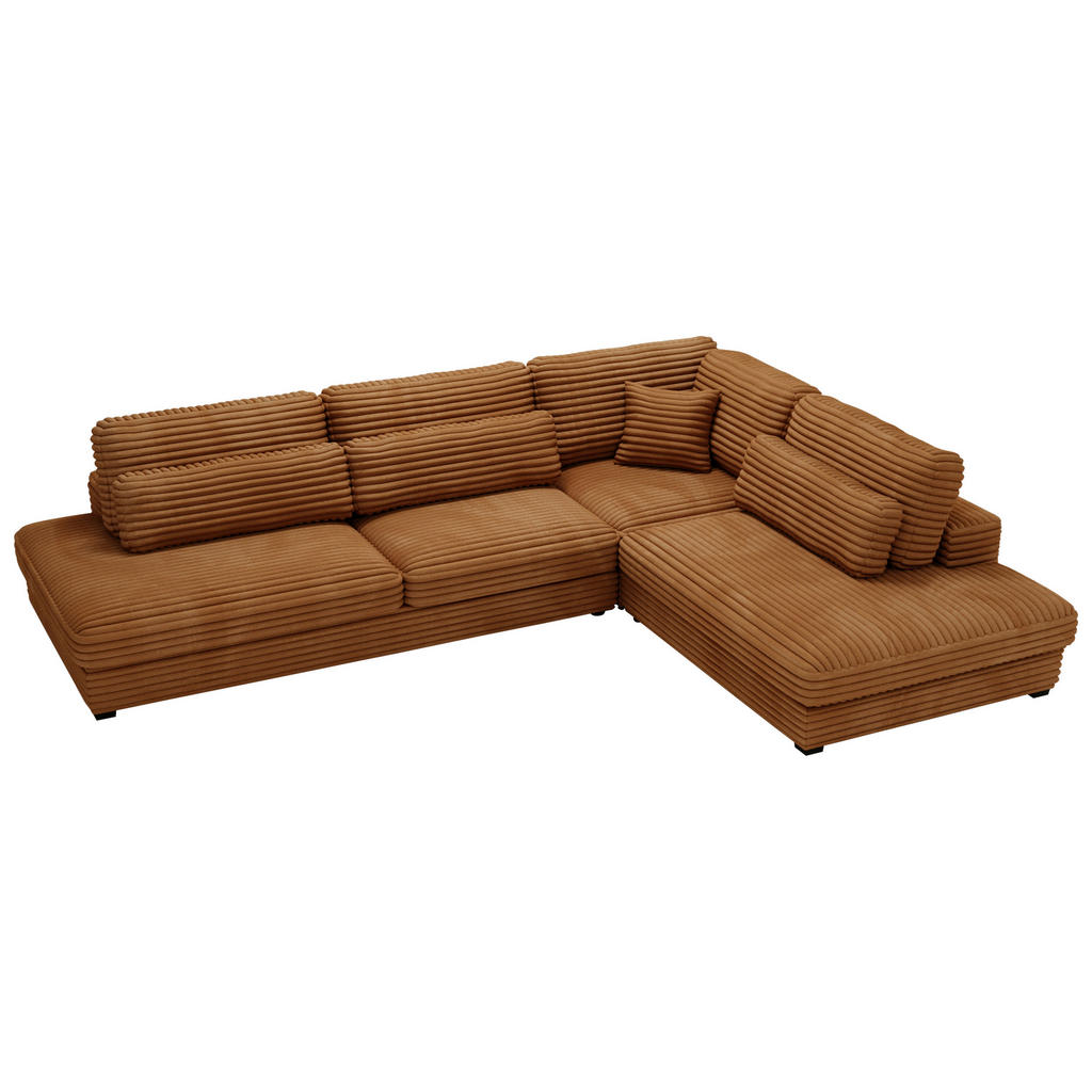 Thumbnail - Livetastic Ecksofa, Rost, Textil, 5-Sitzer, Füllung: Schaumstoff, Ottomane rechts, L-Form, 332x244 cm, Made in EU, seite...