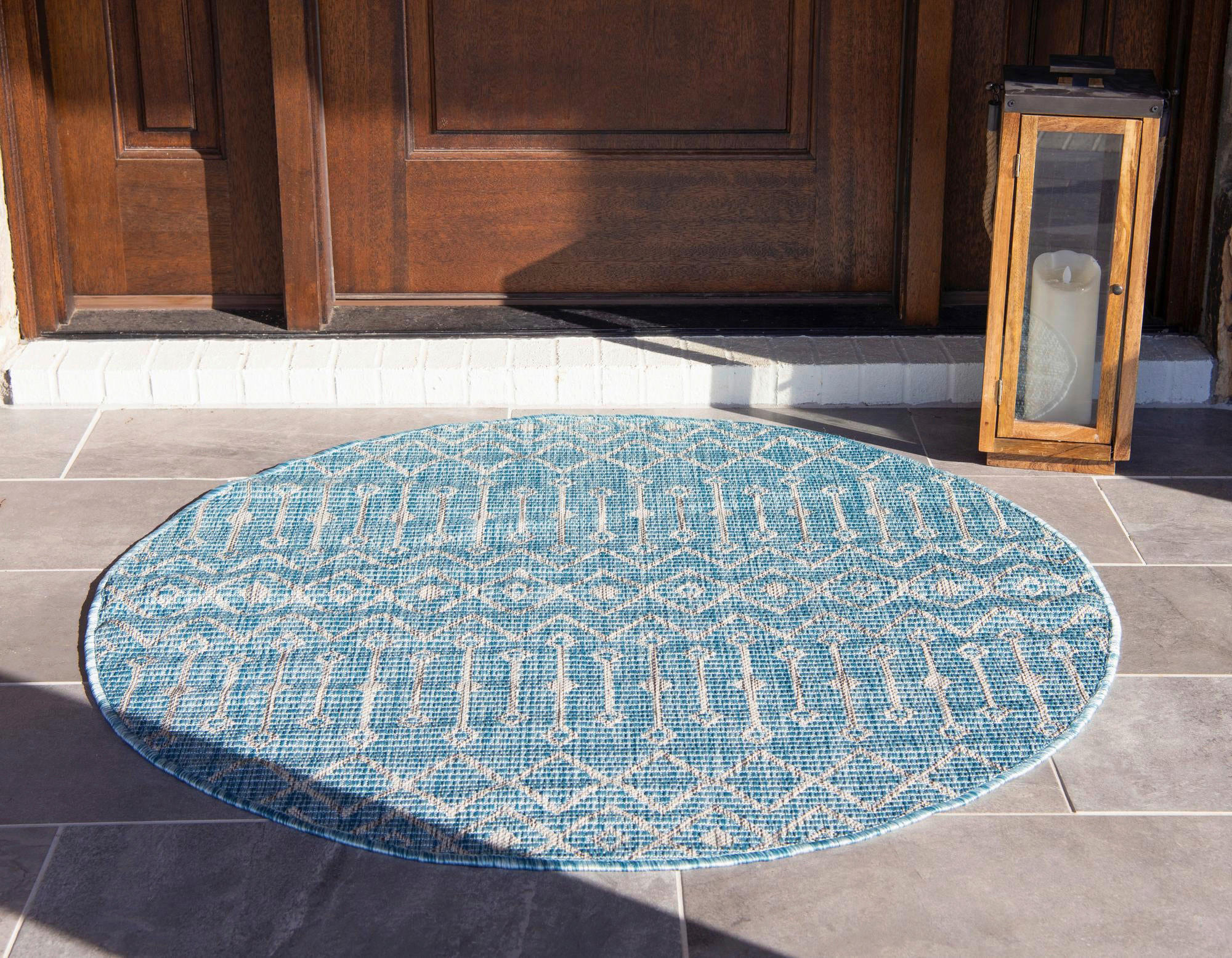 WEBTEPPICH Türkis - Türkis, Basics, Textil (120cm)