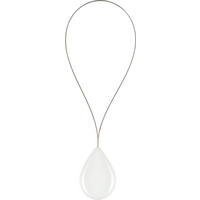 MÁGNESES FÜGGÖNYELKÖTŐ 45.5 cm  - fehér, Konventionell, műanyag/fém (45.5cm) - Homeware