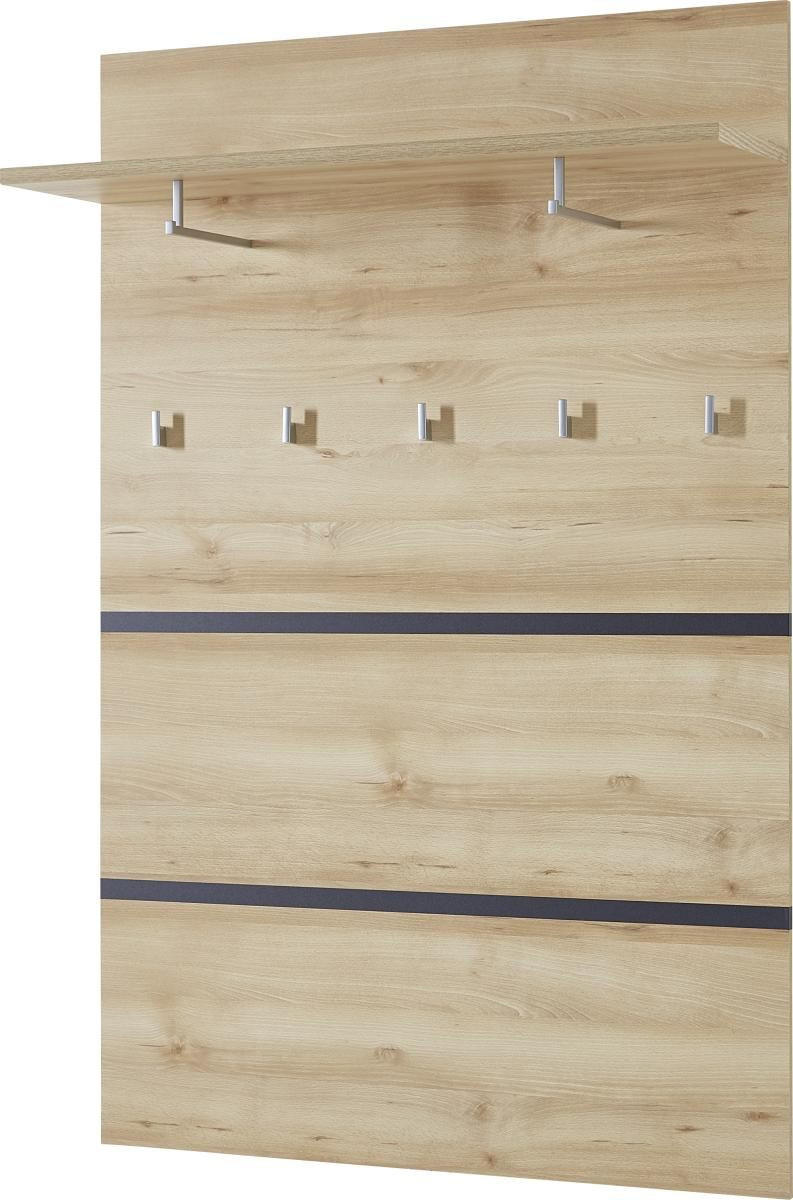 GARDEROBENPANEEL  in 96/147/30 cm  - Anthrazit/Buchefarben, Basics, Holzwerkstoff (96/147/30cm) - Carryhome