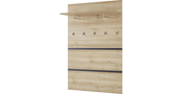 GARDEROBENPANEEL 96/147/30 cm  - Anthrazit/Buchefarben, Basics, Holzwerkstoff (96/147/30cm) - Carryhome