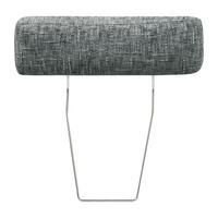 KOPFSTÜTZE 52/17/14 cm  Webstoff  - Anthrazit/Silberfarben, Design, Textil (52/17/14cm) - Livetastic