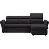ECKSOFA in Mikrofaser Anthrazit  240/172 cm  - Anthrazit/Schwarz, Design, Kunststoff/Textil (240/172cm) - Stylife