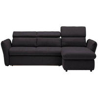 ECKSOFA in Mikrofaser Anthrazit  240/172 cm  - Anthrazit/Schwarz, Design, Kunststoff/Textil (240/172cm) - Stylife