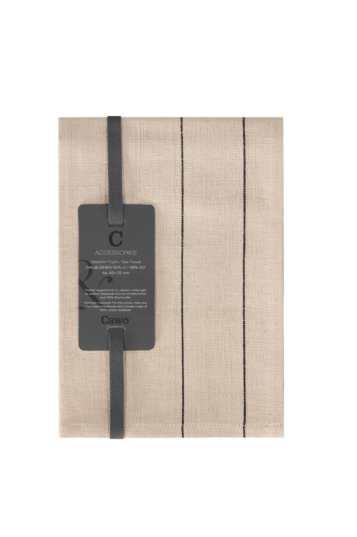 GESCHIRRTUCH Beige  - Beige, Basics, Textil (50/70cm) - Cawoe