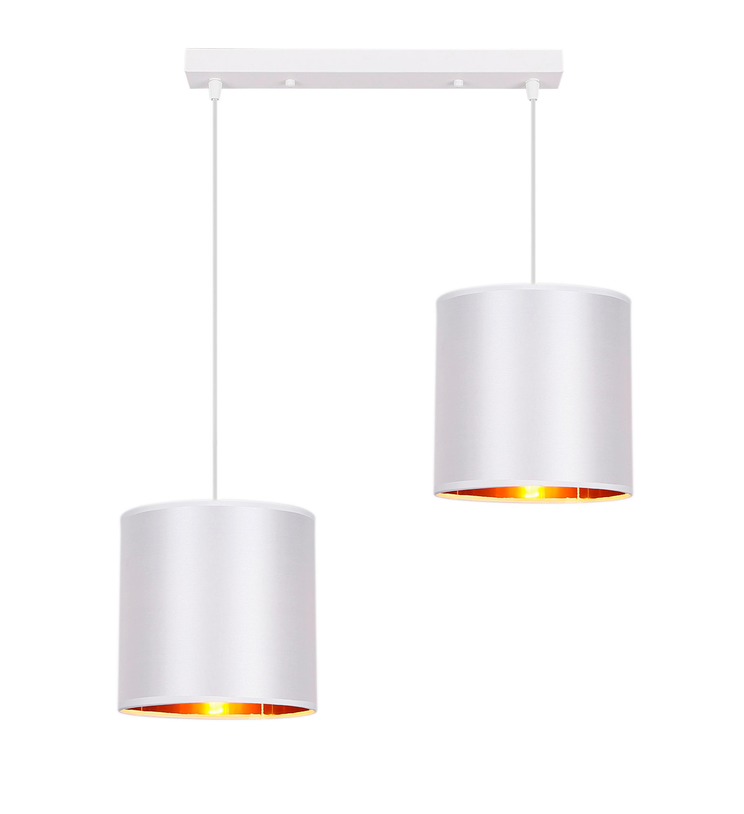 PENDELLEUCHTE 54/20/95 cm  - Weiß, KONVENTIONELL, Kunststoff/Metall (54/20/95cm)