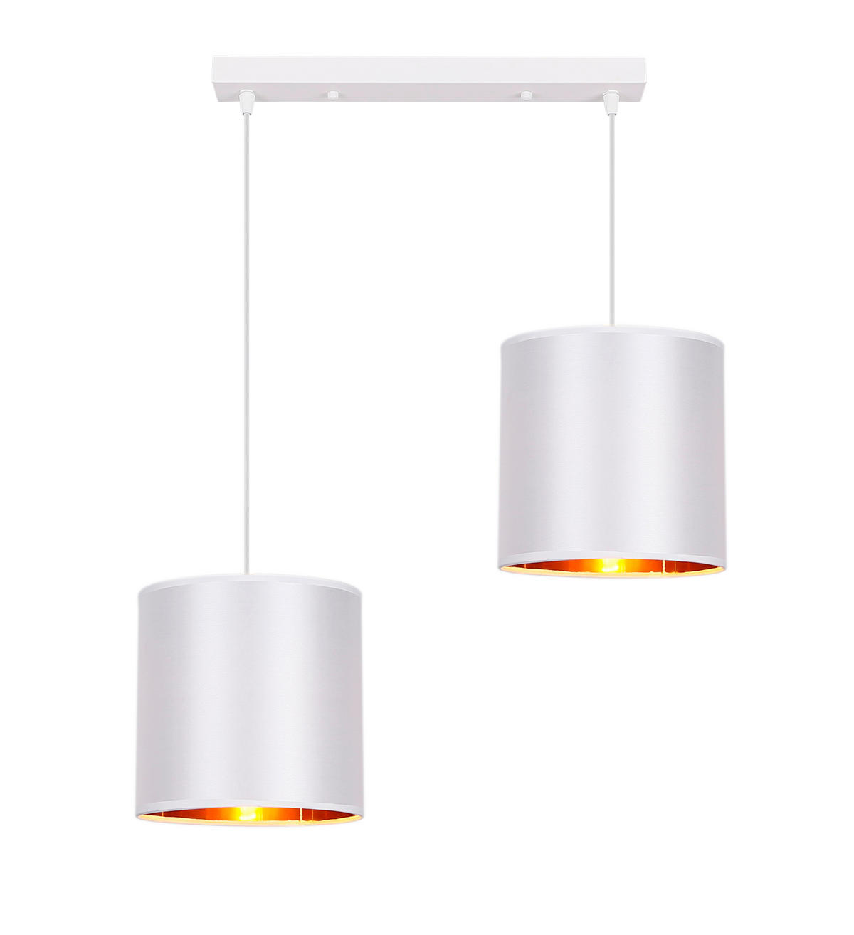 PENDELLEUCHTE Atlanta 54/20/95 cm   - Weiß, KONVENTIONELL, Kunststoff/Metall (54/20/95cm)