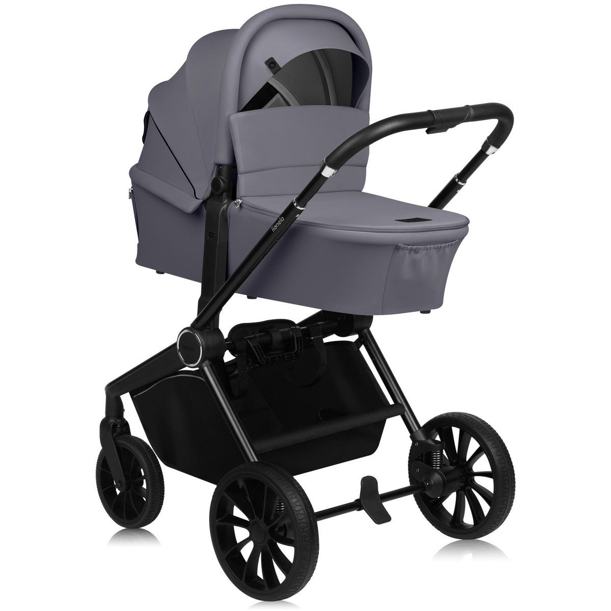 KINDERWAGENSET  Mika Plus 2in1  Grey Stone  - Grau, Basics (93/62/110cm) - Lionelo