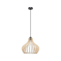 HÄNGELEUCHTE 160115160 ARATA 31/31/124 cm  - Hellbraun, Natur, Holz (31/31/124cm)