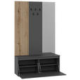 GARDEROBE  in 120/200/36,6 cm  - Eichefarben/Anthrazit, KONVENTIONELL, Holzwerkstoff (120/200/36,6cm) - Carryhome