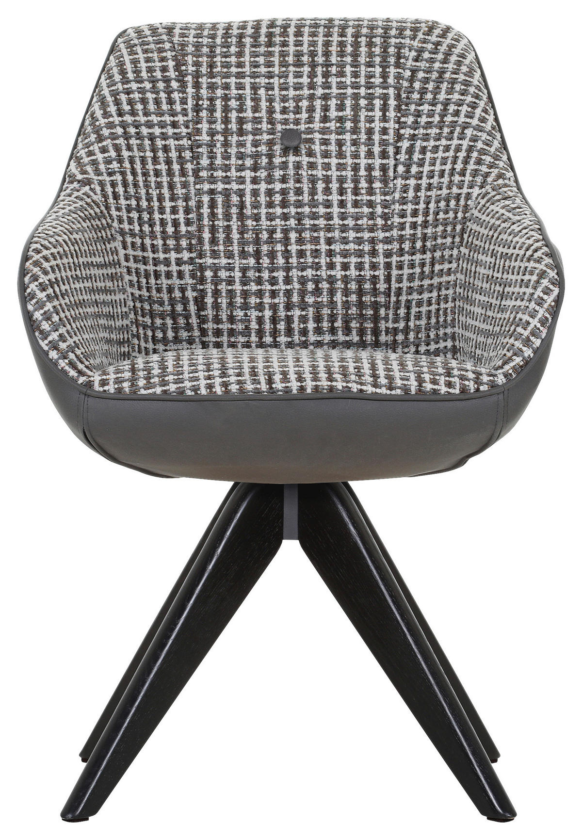 ŽIDLE S PODRUČKAMI, žinylka, vzhled kůže, šedá, černá, bílá - šedá/bílá, Konvenční, dřevo/textil (60/83/65cm) - Novel