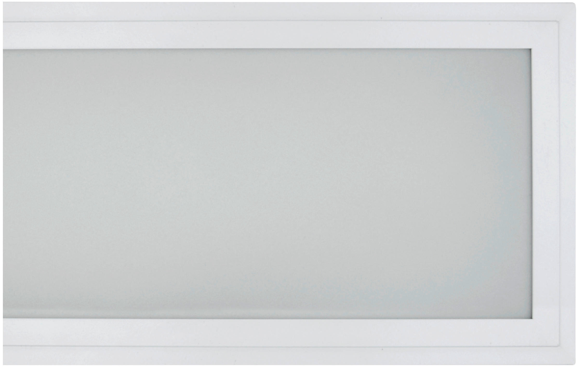 LED-DECKENLEUCHTE Prisma LED 118,5/20/4,5 cm   - Weiß, Basics, Kunststoff/Metall (118,5/20/4,5cm)