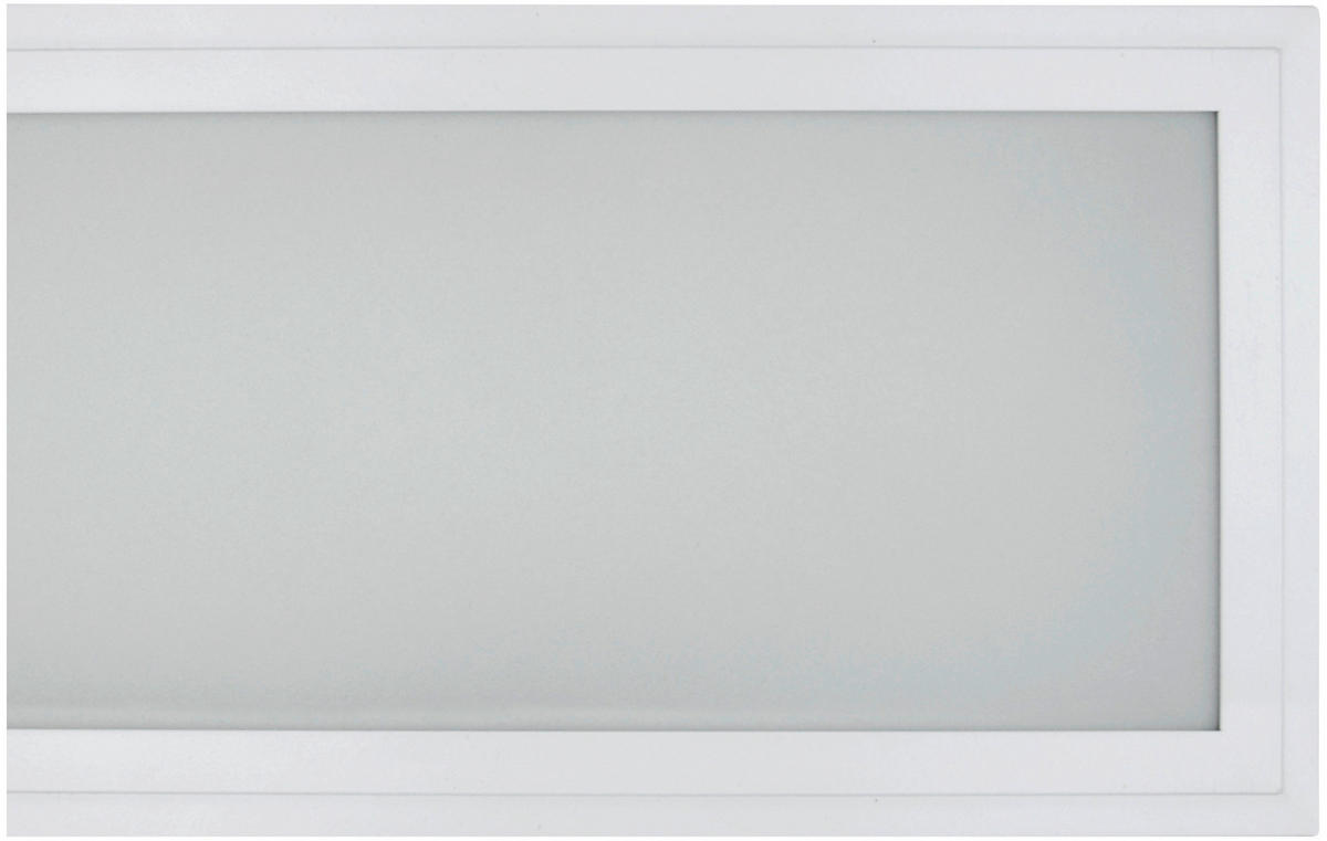 LED-DECKENLEUCHTE Prisma LED 118,5/20/4,5 cm   - Weiß, Basics, Kunststoff/Metall (118,5/20/4,5cm)