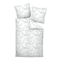 POSTELJINA 135/200 cm  MILANO  - bijela/zelena, Konvencionalno, tekstil (135/200cm) - Janine