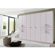 DREHTÜRENSCHRANK  in Weiß  - Schwarz/Weiß, KONVENTIONELL, Holzwerkstoff/Kunststoff (313/208/58cm) - Carryhome