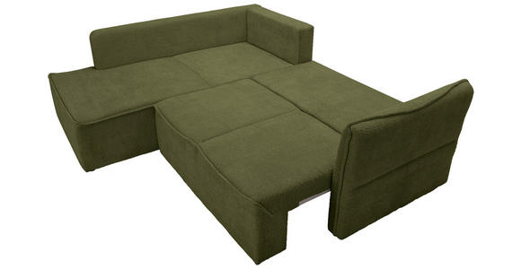 Freisteller von Carryhome ECKSOFA Olivgrün Chenille.