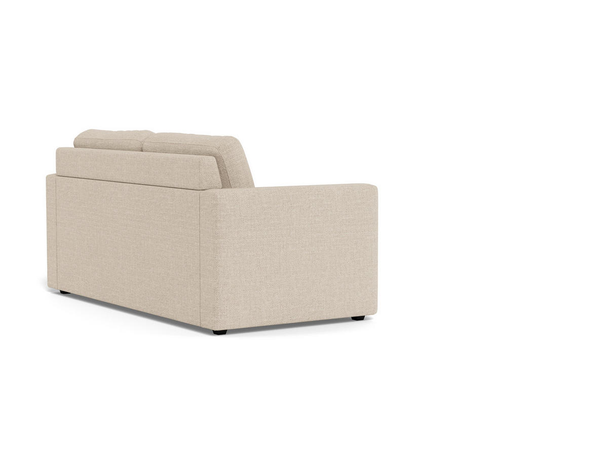 BÄDDSOFFA i struktur beige  - beige/svart, Modern, textil/plast (176/85/88cm) - Livetastic