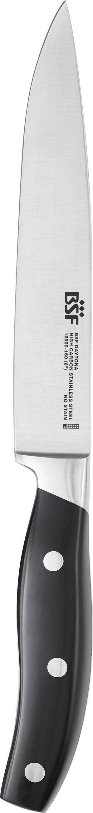FLEISCHMESSER  16 cm  - Schwarz, Basics, Kunststoff - BSF