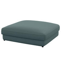 HOCKER in Textil Blaugrau  - Blaugrau/Schwarz, Modern, Kunststoff/Textil (133/43/133cm) - Trendmanufaktur