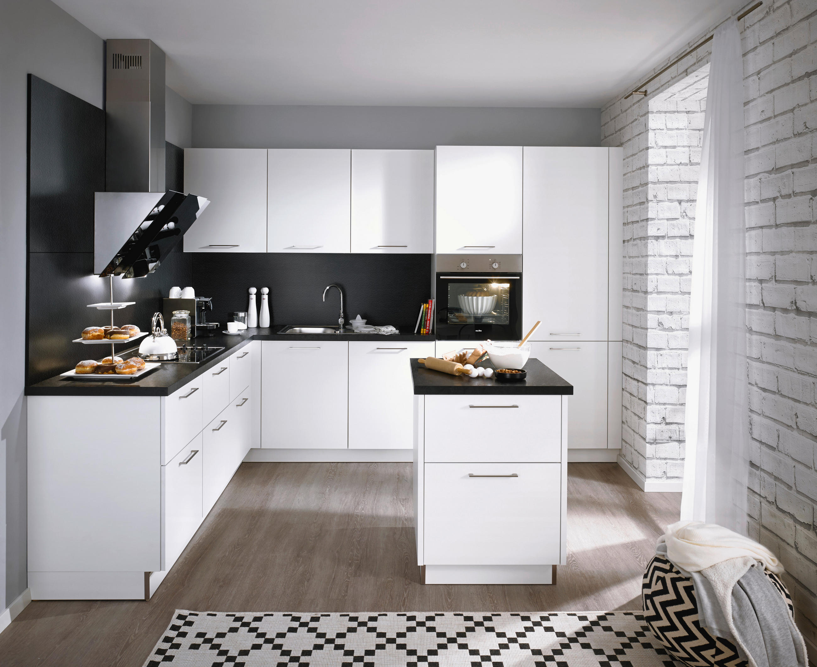 EINBAUKÜCHE FEEL  - Weiß, Design, Holzwerkstoff - Nolte Küchen