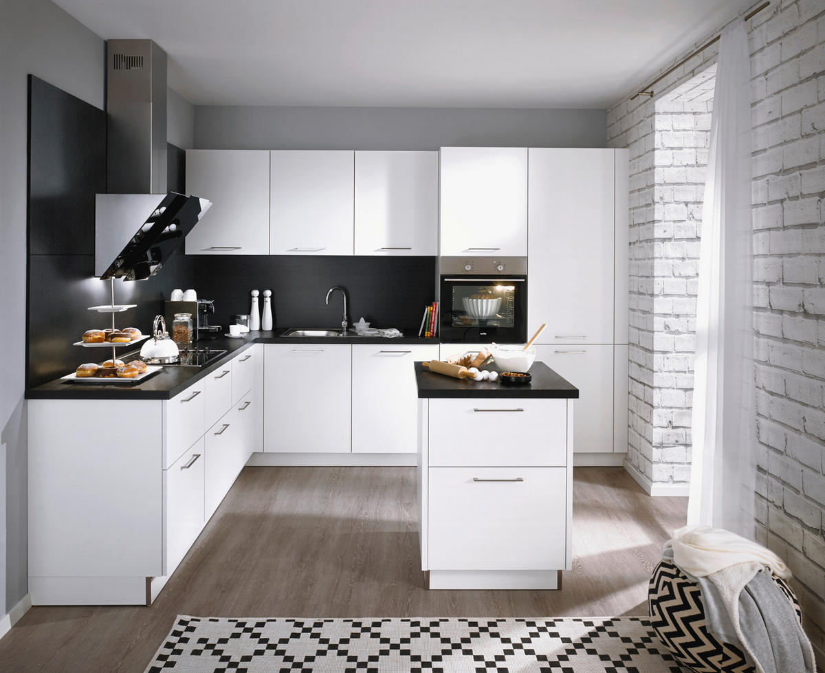 EINBAUKÜCHE FEEL  - Weiß, Design, Holzwerkstoff - Nolte Küchen