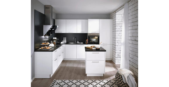 EINBAUKÜCHE   - Weiß, Design, Holzwerkstoff - Dieter Knoll