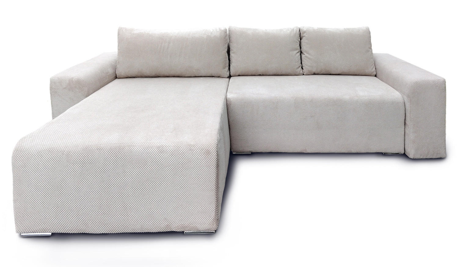 SEDEŽNA GARNITURA, siva  - srebrne barve/siva, Design, umetna masa/tekstil - Carryhome