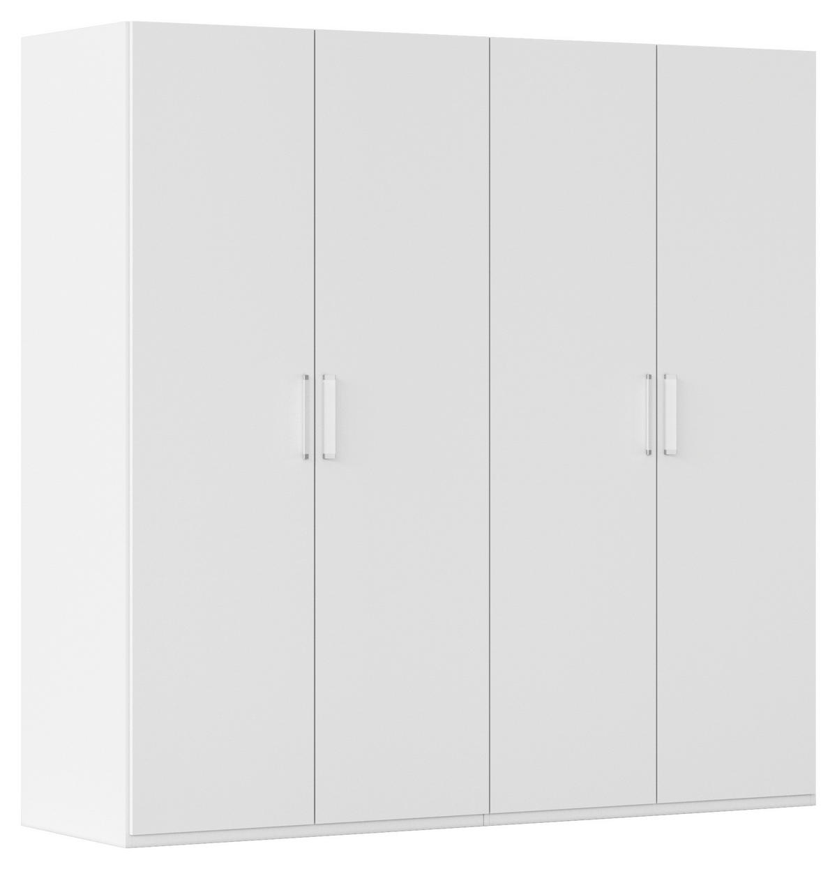 DREHTÜRENSCHRANK  in Weiß  - Weiß, Design, Holzwerkstoff/Kunststoff (201/197/60cm) - Novel