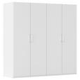 DREHTÜRENSCHRANK  in Weiß  - Weiß, Design, Holzwerkstoff/Kunststoff (201/197/60cm) - Novel