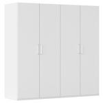 DREHTÜRENSCHRANK  in Weiß  - Weiß, Design, Holzwerkstoff/Kunststoff (201/197/60cm) - Novel