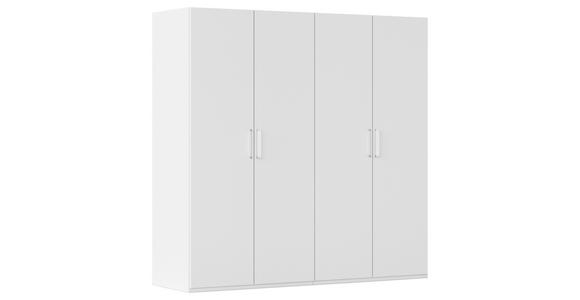 DREHTÜRENSCHRANK  in Weiß  - Weiß, Design, Holzwerkstoff/Kunststoff (201/197/60cm) - Novel