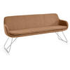 SITZBANK 180/87/65 cm Webstoff Terracotta Metall  - Edelstahlfarben/Terracotta, Design, Textil/Metall (180/87/65cm) - Musterring