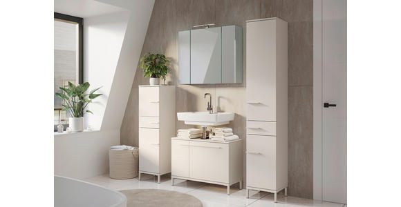 SPIEGELSCHRANK 80/71/23 cm  - Silberfarben/Graphitfarben, MODERN, Glas/Holzwerkstoff (80/71/23cm) - Xora