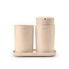 Handfatsset plast  - beige, Basics, plast (16,8/14,9/9,7cm) - Brabantia