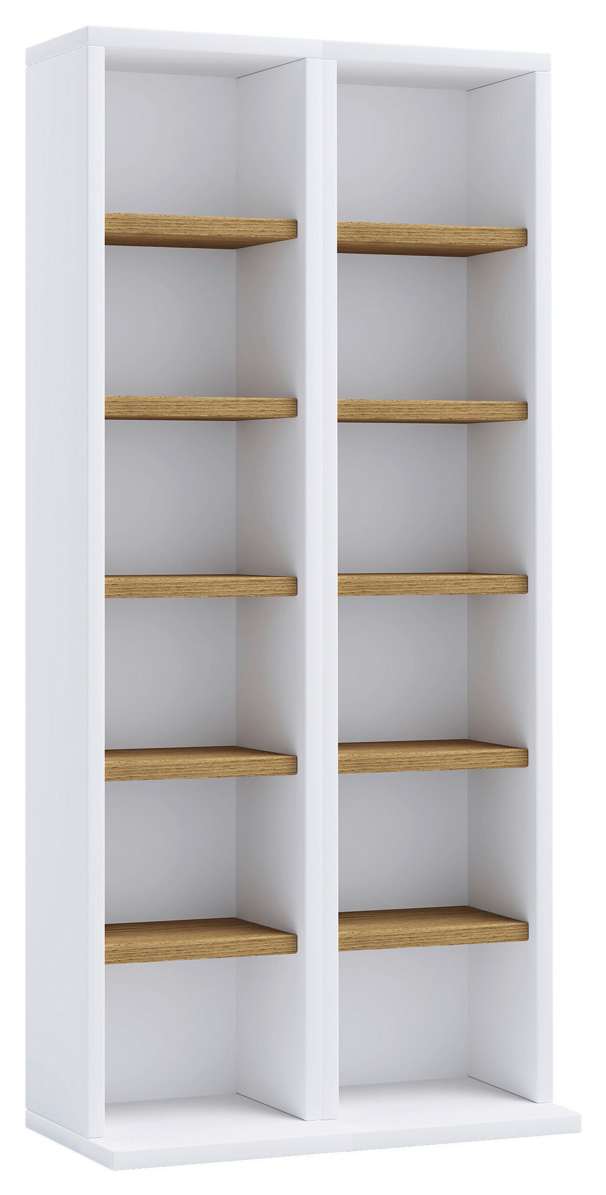 CD-REGAL - Honigeiche/Weiss, Design, Holzwerkstoff (42/91,8/20cm) - MID.YOU