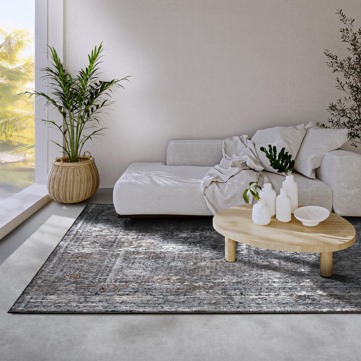 VINTAGE-TEPPICH 115/170 cm Kollektion 1809 Braun, Multicolor  - Multicolor/Braun, Design, Kunststoff/Textil (115/170cm) - Villeroy & Boch