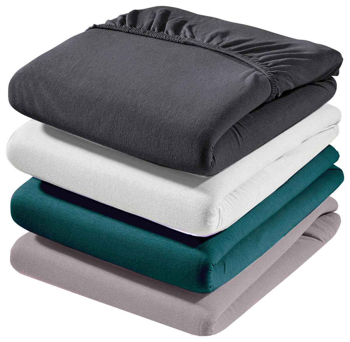 SPANNBETTTUCH Zwirn-Jersey  - Weiß, Basics, Textil (100/200cm) - Estella