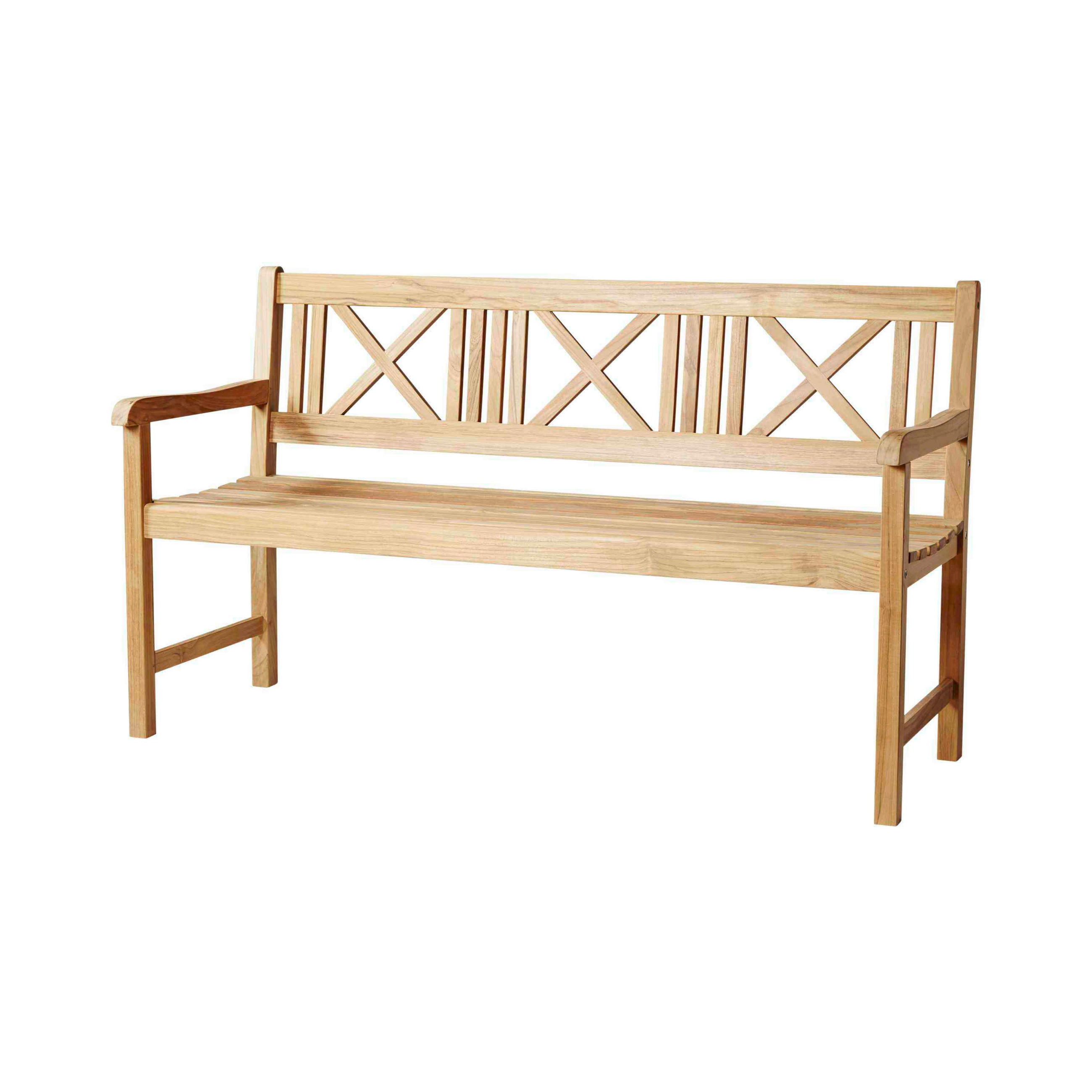 GARTENBANK Naturfarben  - Naturfarben/Teakfarben, Natur, Holz (58/89/150cm) - Gardenson