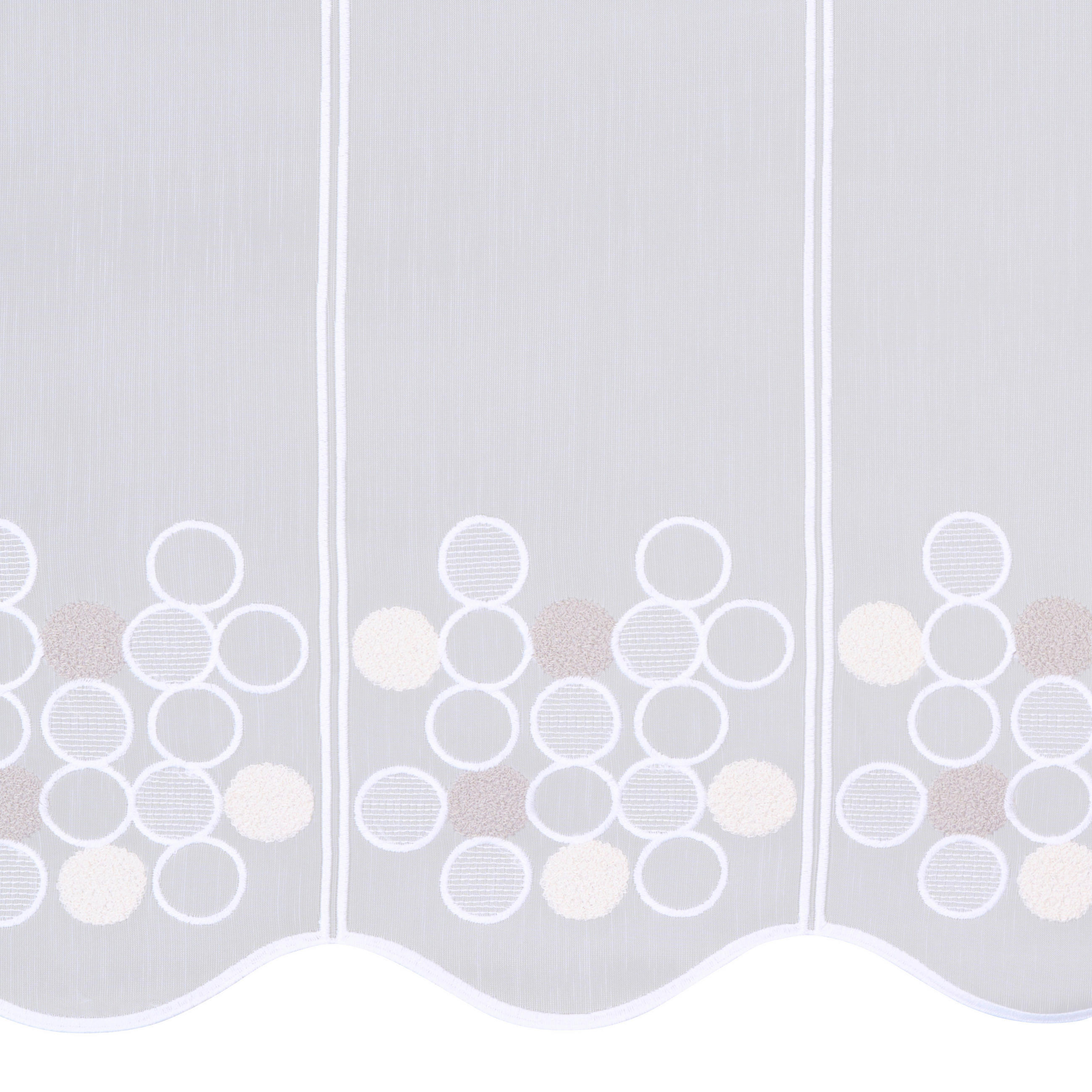 KURZGARDINE 60 cm   - Perlmutt, KONVENTIONELL, Textil (60cm) - Esposa