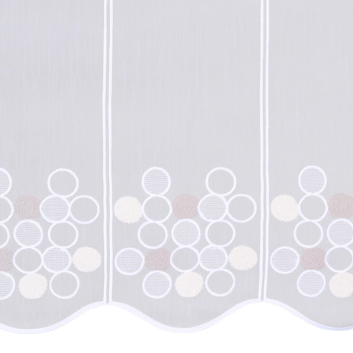 KURZGARDINE 60 cm   - Perlmutt, KONVENTIONELL, Textil (60cm) - Esposa