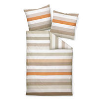 BETTWÄSCHE J.D. Makosatin 240/220 cm  - Sandfarben/Hellbraun, Basics, Textil (240/220cm) - Janine