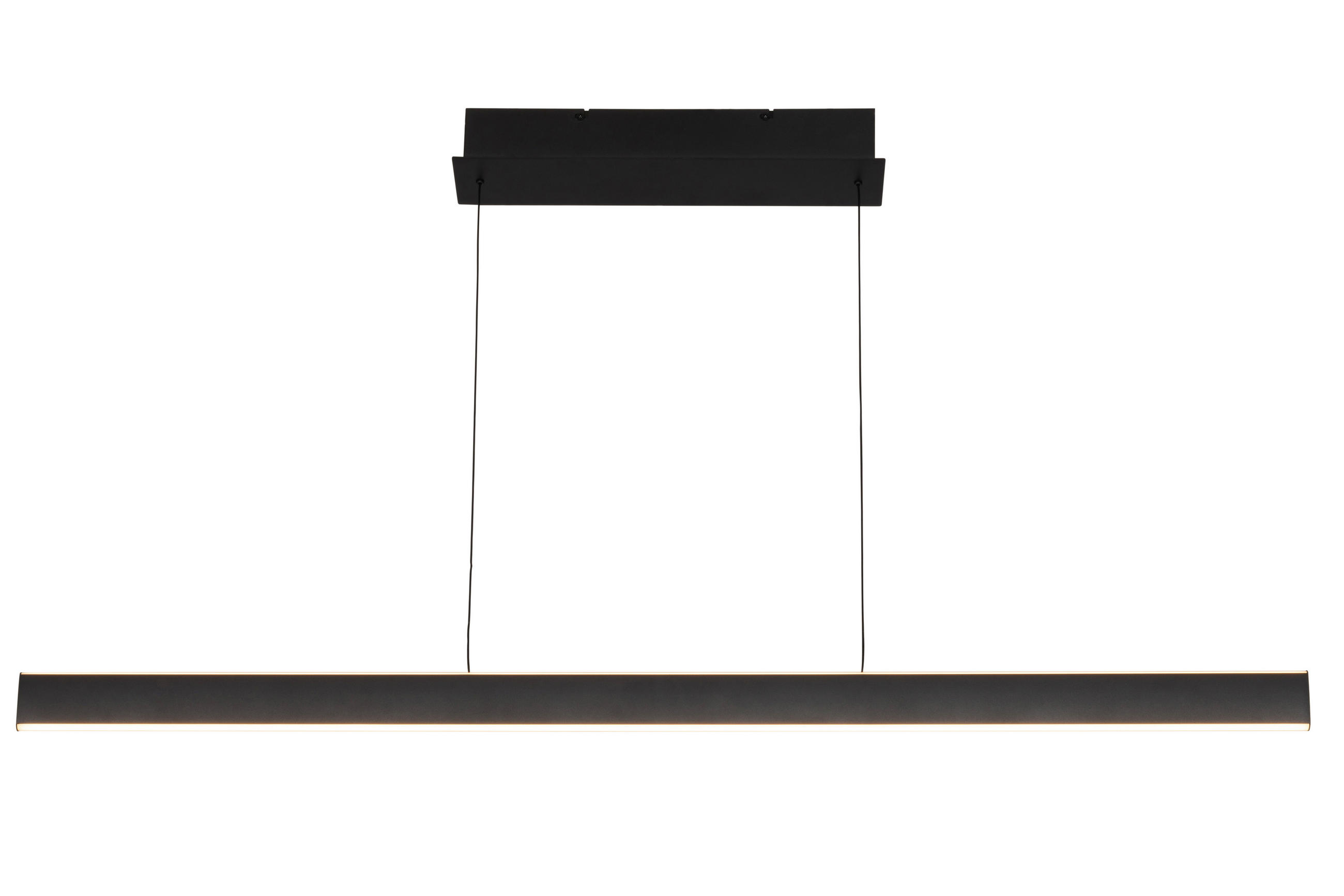 LED-HÄNGELEUCHTE Kent 118/10/170 cm   - Schwarz, Design, Kunststoff/Metall (118/10/170cm) - Dieter Knoll