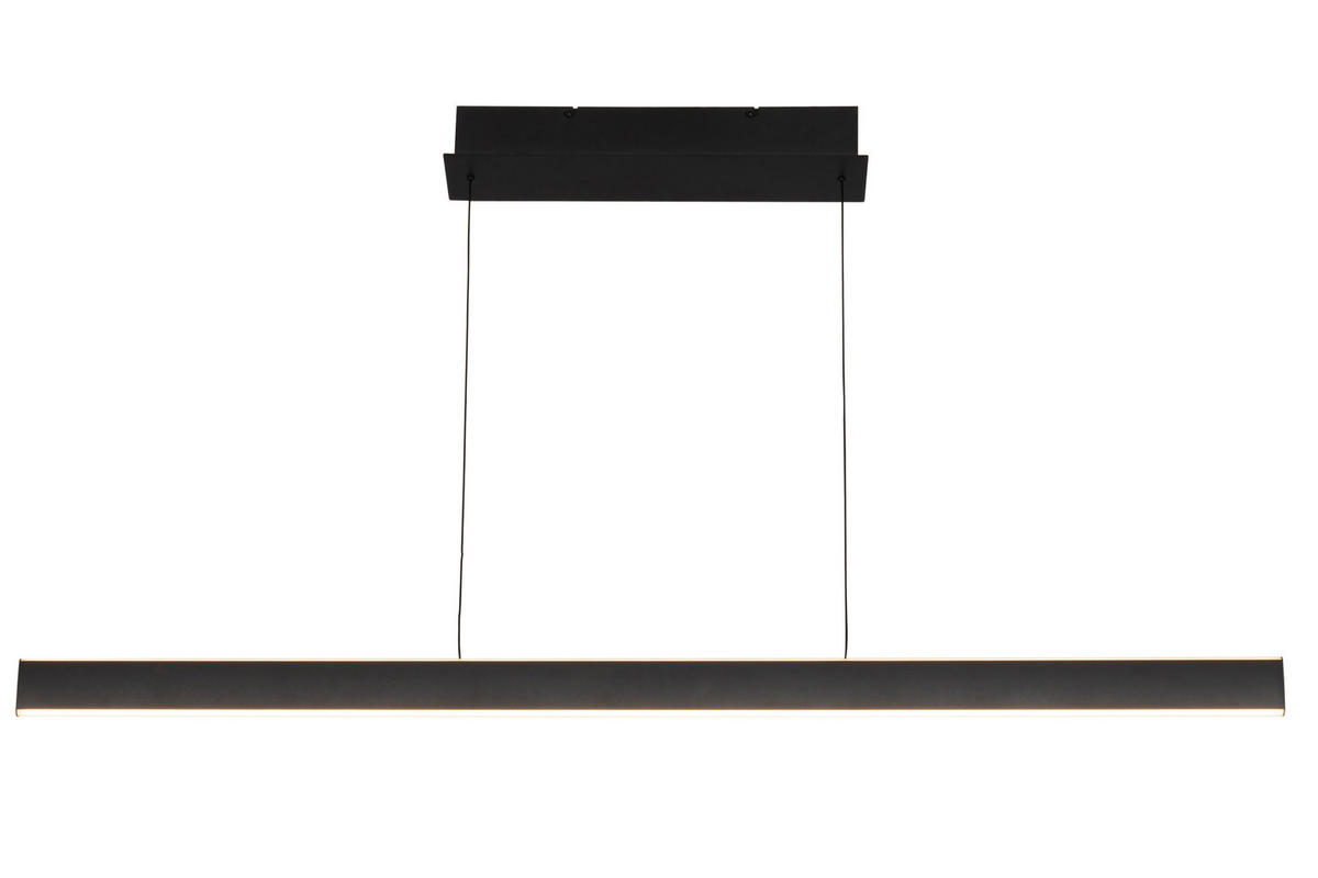 LED-HÄNGELEUCHTE Kent 118/10/170 cm   - Schwarz, Design, Kunststoff/Metall (118/10/170cm) - Dieter Knoll