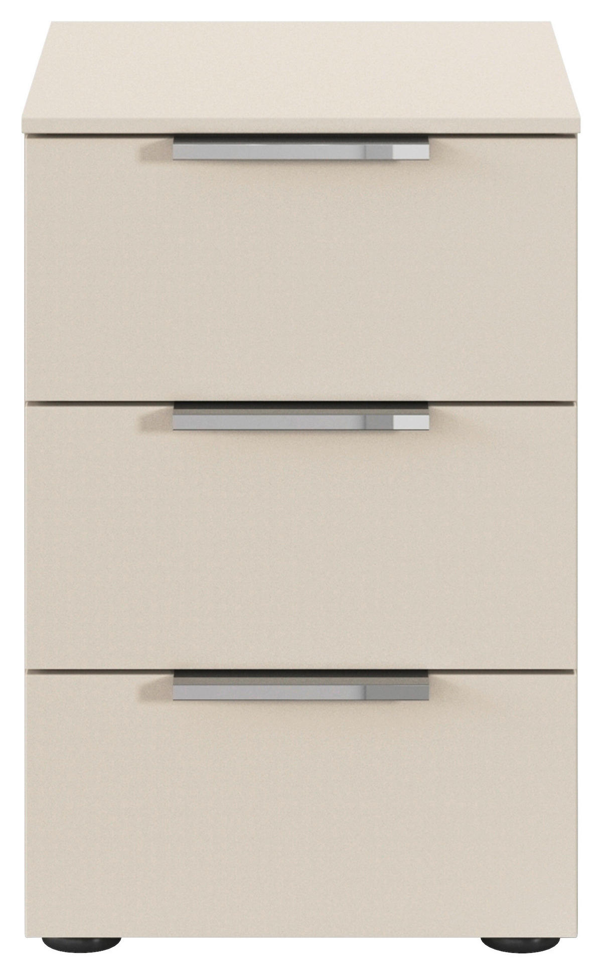 NACHTSCHRANK 40/61/42 cm  - Chromfarben/Champagner, MODERN, Holzwerkstoff/Metall (40/61/42cm) - Rauch Möbel