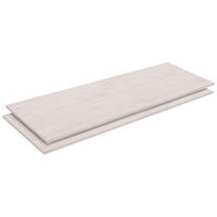 EINLEGEBODENSET 105/2,2/55 cm 2-teilig Weiß  - Weiß, Basics, Holzwerkstoff (105/2,2/55cm) - SetOne by Musterring