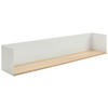WANDREGAL Tanne furniert Naturfarben, Weiß  - Naturfarben/Weiß, Design, Holz/Holzwerkstoff (100/18/18cm) - MID.YOU