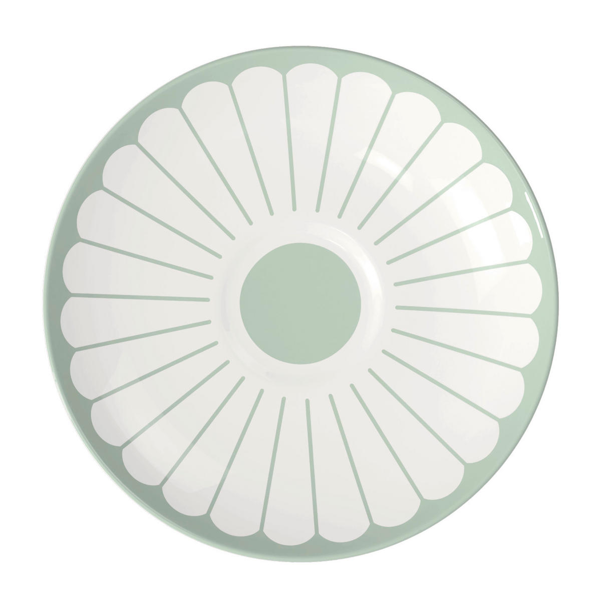 UNTERTASSE Fleur Vert 15,5 cm  - Weiss/Salbeigrün, Design, Keramik (15,5cm) - Villeroy & Boch